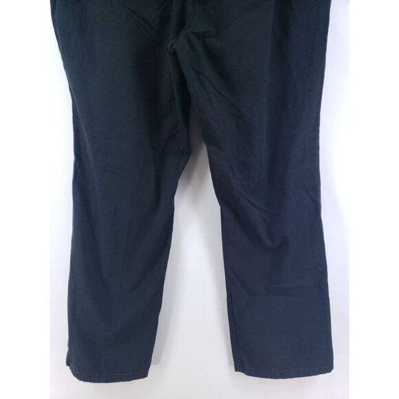 Woman Within Women’s Size 26W Tall Black Elastic Waist Cotton Pants With Pockets - Picture 4 of 10